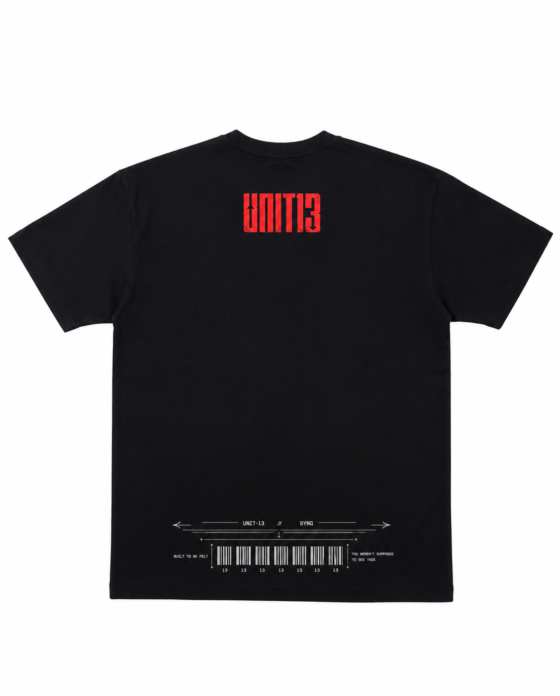 UNIT13 × SYNQ CROSSFADE – T-Shirt – Black