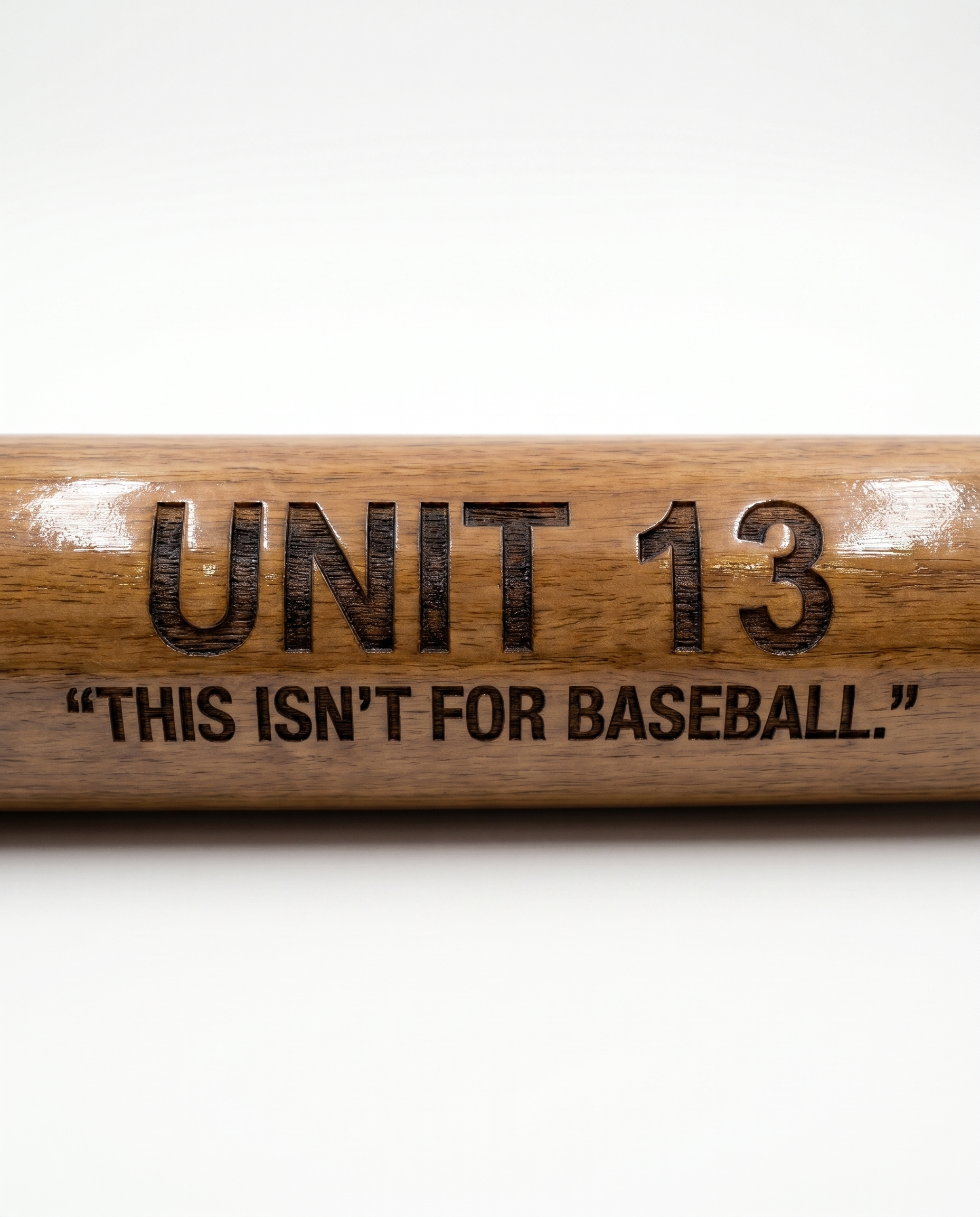 UNIT13 '' THIS ISN'T FOR BASEBALL.'' Wooden Baseball Bat