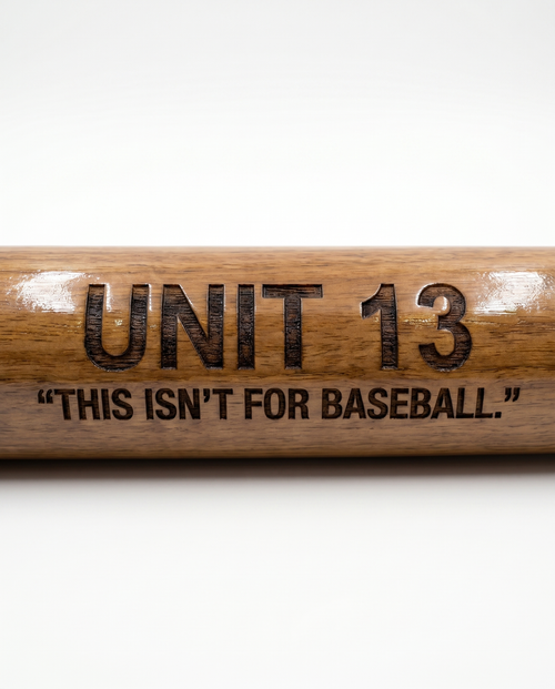 UNIT13 '' THIS ISN'T FOR BASEBALL.'' Wooden Baseball Bat