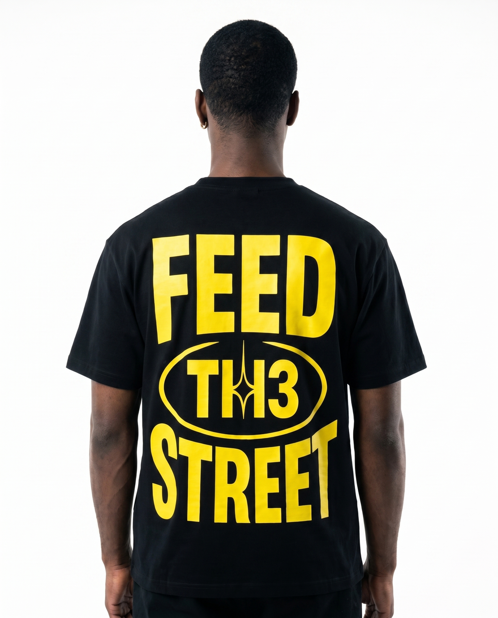 UNIT13 FEED TH3 STREET - T-Shirt - Black/yellow