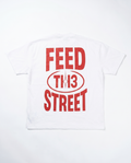 UNIT13 FEED TH3 STREET - T-shirt - white/red