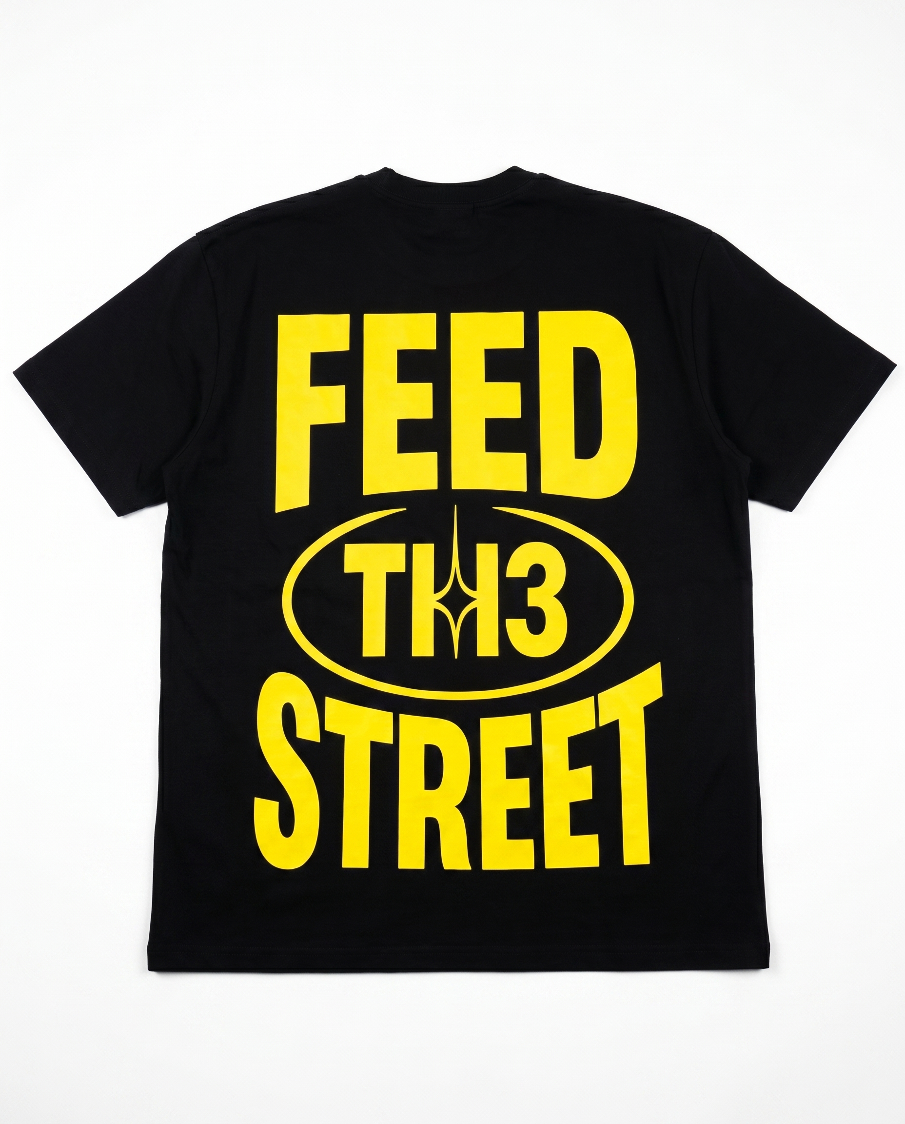 UNIT13 FEED TH3 STREET - T-Shirt - Black/yellow