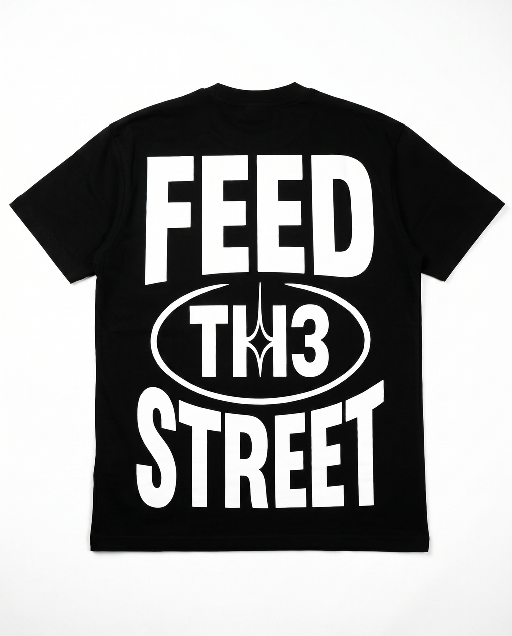 UNIT13 FEED TH3 STREET - T-SHIRT - black/white