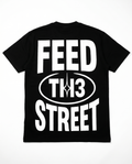 UNIT13 FEED TH3 STREET - T-SHIRT - black/white