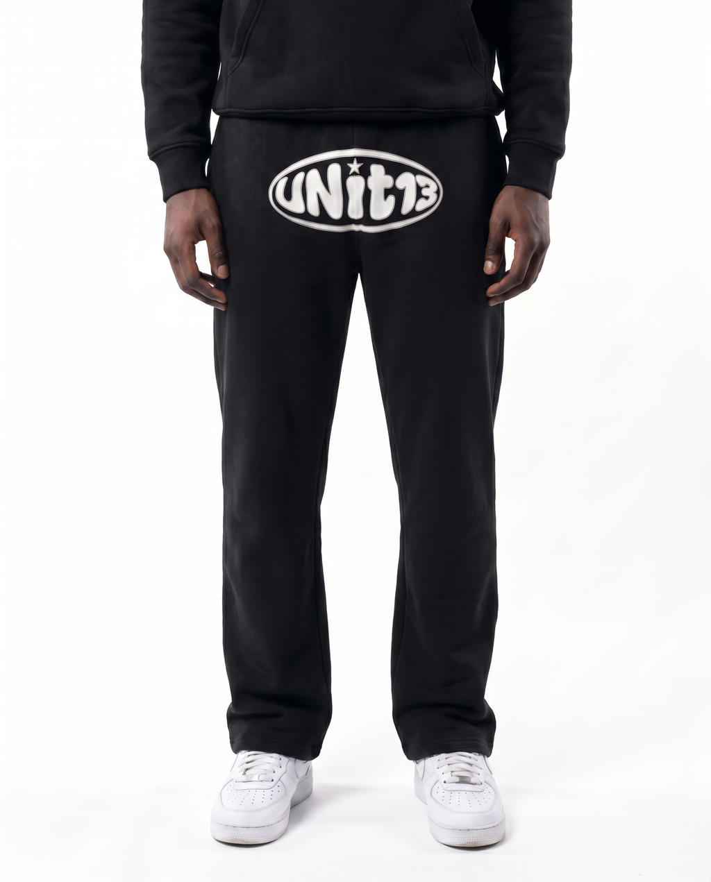 UNIT13 DARK CIRCLE - Straight-Leg Sweatpants - Black