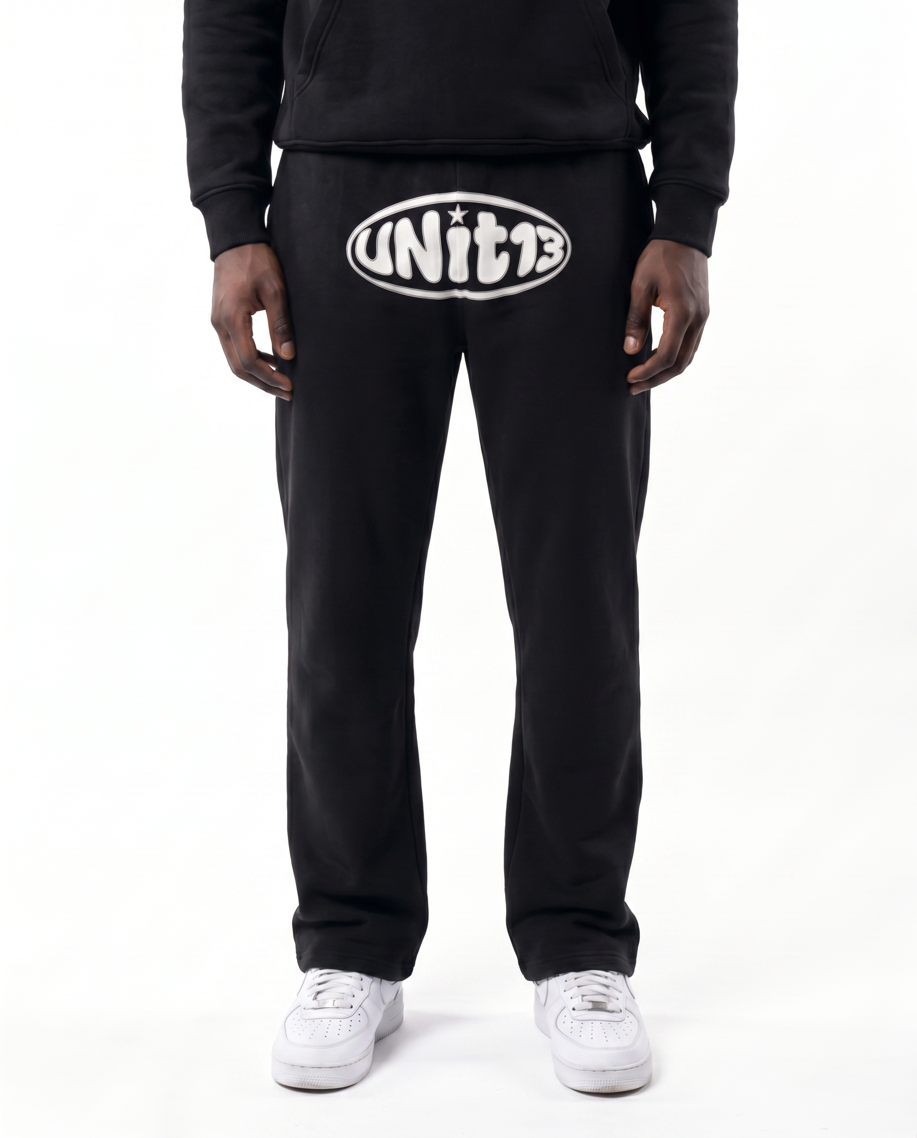 UNIT13 DARK CIRCLE - Straight-Leg Sweatpants - Black
