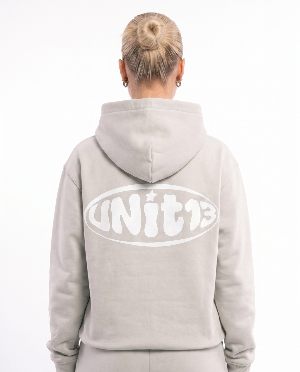 UNIT13 OUTSIDE THE CIRCLE - Hoodie - stone grey