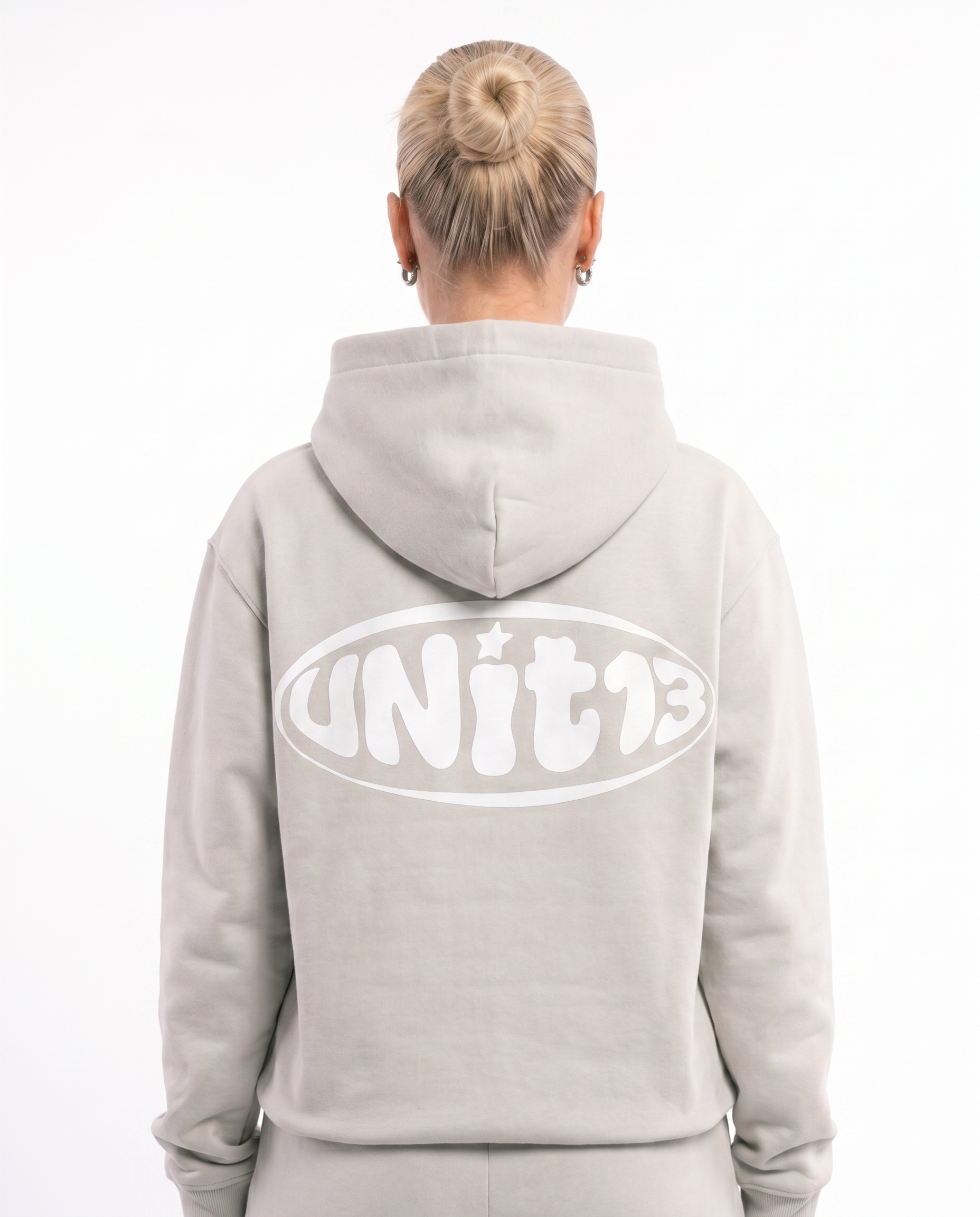 UNIT13 OUTSIDE THE CIRCLE - Hoodie - stone grey