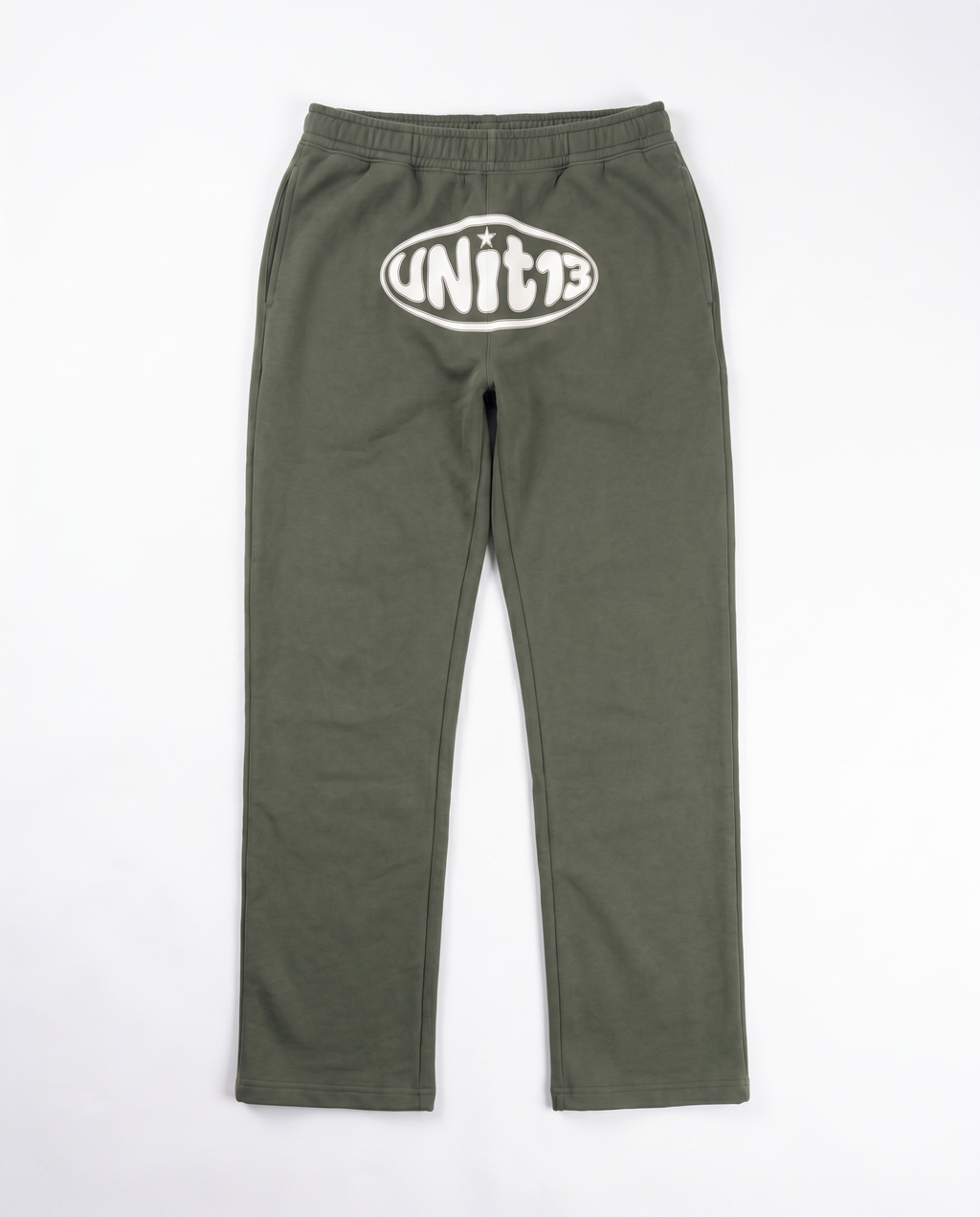 UNIT13 OUTSIDE THE CIRCLE - Straight-Leg Sweatpants - olive green