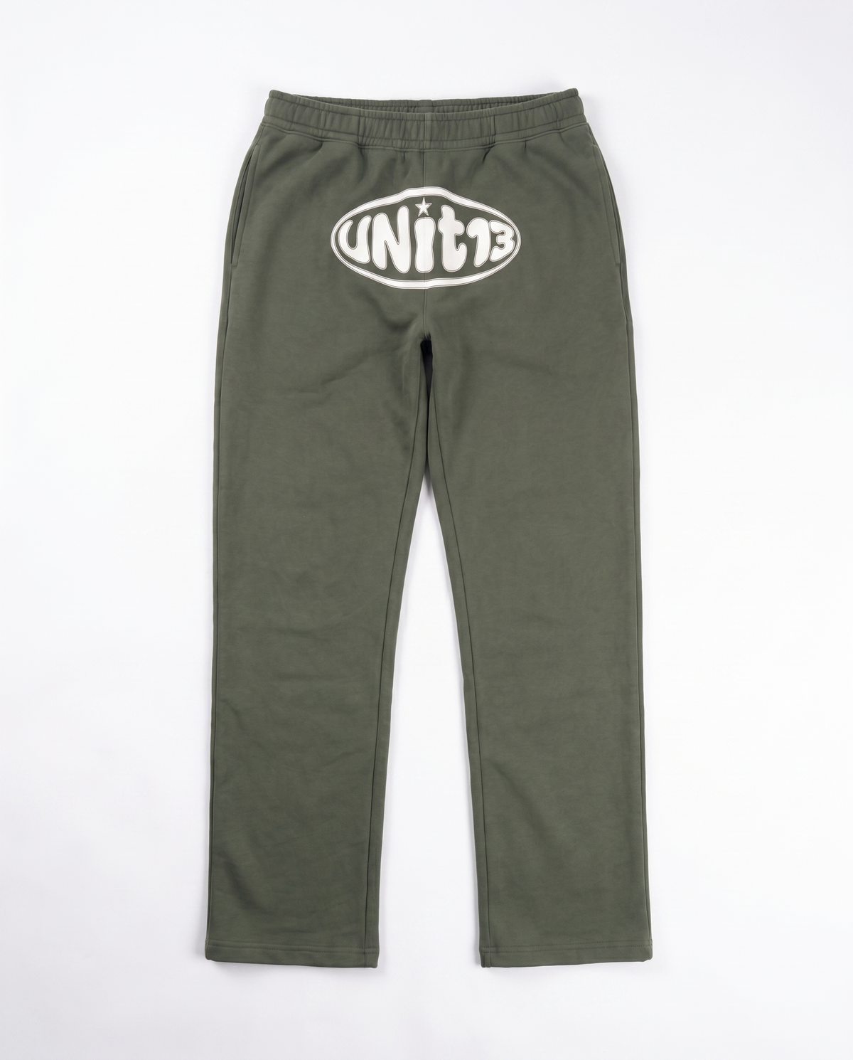UNIT13 OUTSIDE THE CIRCLE - Straight-Leg Sweatpants - olive green