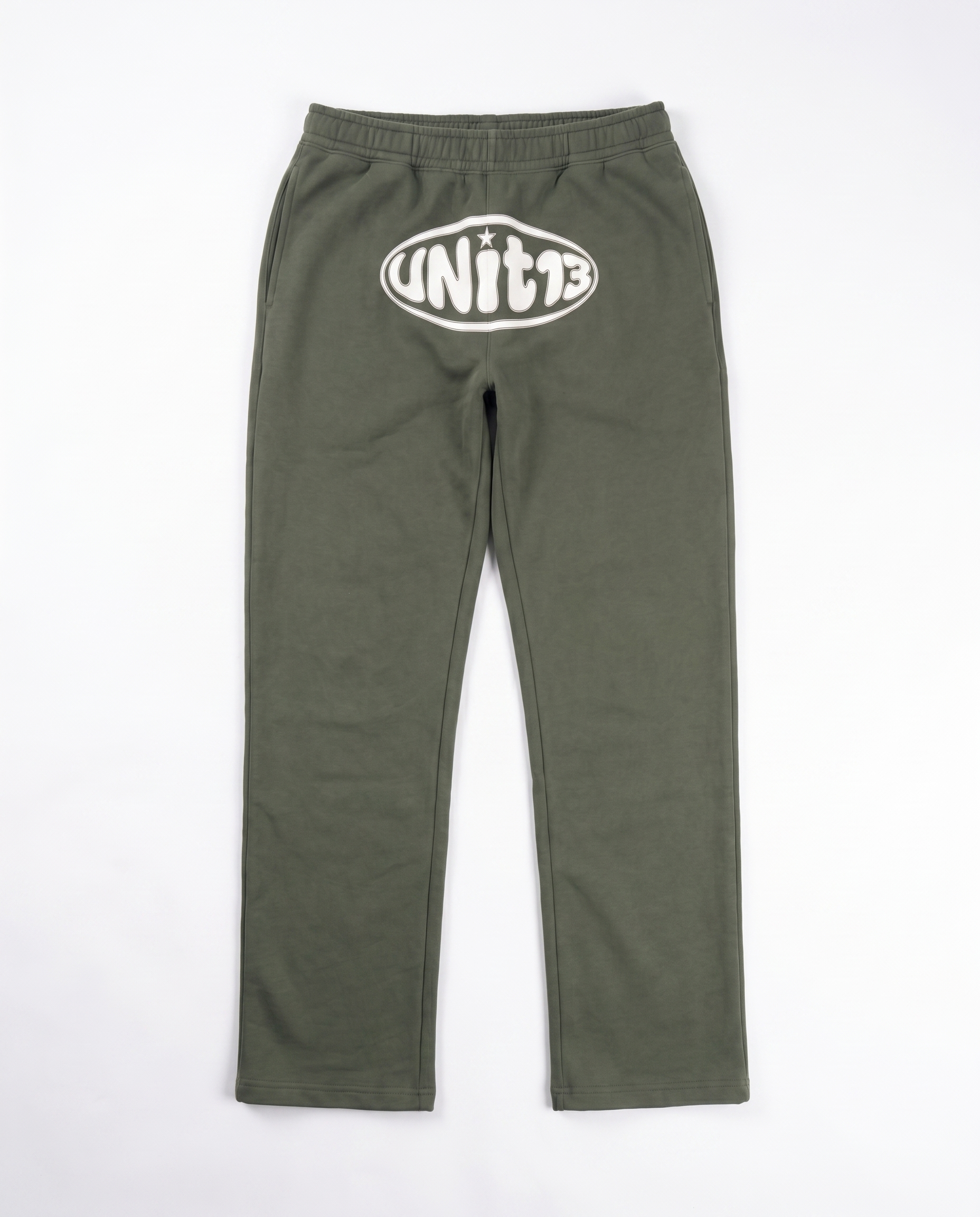 UNIT13 OUTSIDE THE CIRCLE - Straight-Leg Sweatpants - olive green