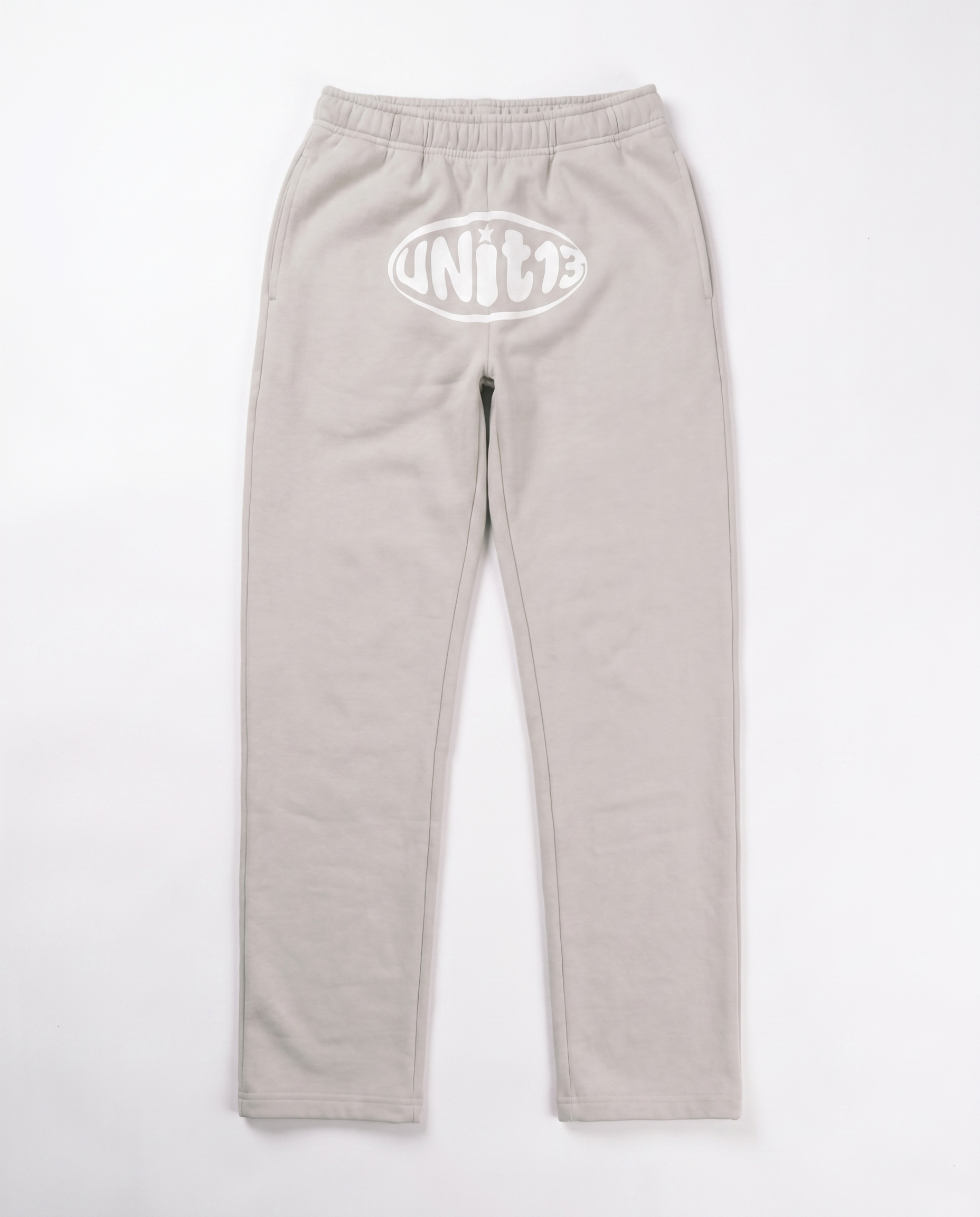 UNIT13 OUTSIDE THE CIRCLE - Straight-Leg Sweatpants - stone grey