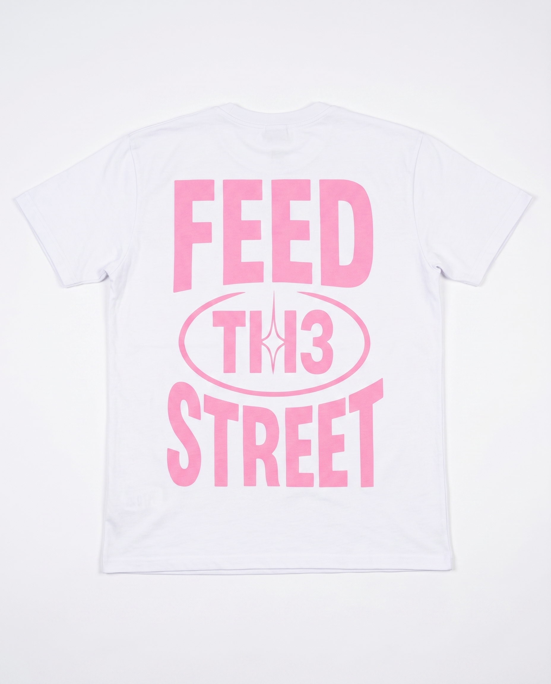 UNIT13 FEED TH3 STREET - T-Shirt - white/pink
